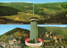 LAUENSTEIN, MULTIPLE VIEWS, TOWER, ARCHITECTURE, BRIDGE, CASTLE, GERMANY, POSTCARD - Lauenstein