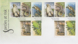 Australia 2009 Species At Risk Australia-Norfolk Joint Issue FDC - Marcofilie