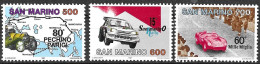 SAN MARINO - 1987 - CORSE AUTOMOBILISTICHE - SERIE 3 VALORI -  NUOVO MNH** ( YVERT 1150\2 - MICHEL 1356\8 - SS 1197\9) - Neufs