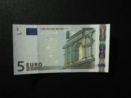 FRANCE : 5 EURO   2002    Signature Jean Claude TRICHET  Lettre U Impression L 030J5 *    NEUF * - 5 Euro