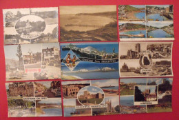 Lot De 9 Cartes Postales. Royaume-Uni. Looe Liverpool Hampshire Brighton Llandudno Maidstone Rotherham Grantown - Colecciones Y Lotes