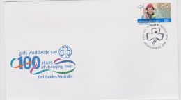 Australia 2010  Centenary Girl Guides  Self-adhesive FDC - Marcophilie