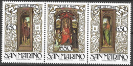 SAN MARINO - 1986 - NATALE - H. MEMLING - TRITTICO -  NUOVO MNH** ( YVERT 1145\7 - MICHEL 1351\3 - SS 1192\4) - Unused Stamps