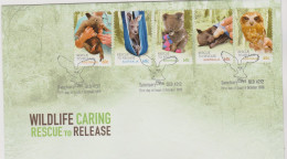 Australia 2010 Wildlife Caring ,self-adhesive,First Day Cover - Marcofilie