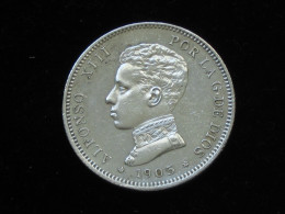 Espagne - 2 Pesetas 1905  Alfonso XIII - Argent - Silver  **** EN ACHAT IMMEDIAT **** - Autres & Non Classés