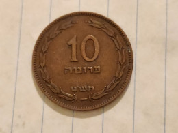 Israel-Coins-(1948-1957)-10 PRUTA-Hapanka 11-(1949)-(6)-תש"ט-good - Israele