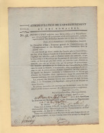 Enregistrement Des Domaines - Instruction Generale 98 - 20 Brumaire An 11 - Biens Echus De La Republique - Sarthe - Historical Documents