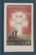 N° 1264 APPEL DE GAULLE NON DENTELE ** - 1961-1970