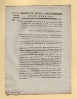 Enregistrement Des Domaines - Instruction Generale 99 - 27 Brumaire An 11 - Droits De Timbre A L Extraordinaire Patentes - Historical Documents