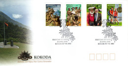 Australia 2010 Kokoda Australia And Papua New Guinea Remember,self-adhesive,FDI - Postmark Collection