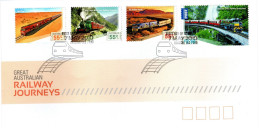 Australia 2010 Tailway Journeys,First Day Cover - Bolli E Annullamenti