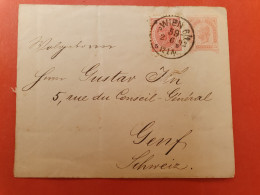 Autriche - Entier Postal + Complément De Wien Pour La Suisse En 1893 - J 410 - Omslagen