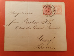 Autriche - Entier Postal + Complément De Wien Pour La Suisse En 1893 - J 410 - Buste