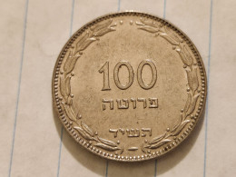 Israel-Coins-(1948-1957)-100 PRUTA-Hapanka 18-(1954)-(12)-תשי"ד-NIKEL-good - Israel