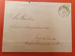 Autriche - Enveloppe ( Pli à Gauche)  De Innsbrück Pour Innsbrück En 1885- J 412 - Cartas & Documentos