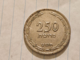 Israel-Coins-(1948-1957)-250 PRUTA-Hapanka 19-(1949)-(15)-תש"ט-NIKEL-good - Israele