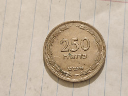 Israel-Coins-(1948-1957)-250 PRUTA-Hapanka 19-(1949)-(17)-תש"ט-NIKEL-good - Israël
