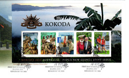 Australia 2010 Kokoda Australia And Papua New Guinea Remember, MS, FDI - Marcofilia