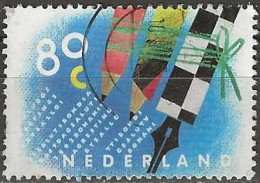 NETHERLANDS 1993 Letter Writing Campaign - 60c Pen And Pencils FU - Gebraucht