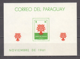 Paraguay 1960 Mi Block 10 MNH WORLD REFUGEE YEAR - Refugiados