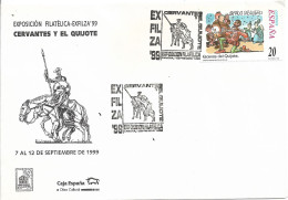 SPAIN. POSTMARK. CERVANTES. DON QUIJOTE. ZAMORA. 1999 - Otros & Sin Clasificación