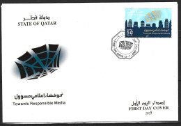 QATAR. N°953 De 2009 Sur Enveloppe 1er Jour (FDC). Vers Des Médias Responsables. - Qatar