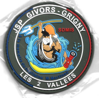 Ecusson PVC SAPEURS POMPIERS JSP GIVORS DRIGNY LES 2 VALLEES 69 - Feuerwehr