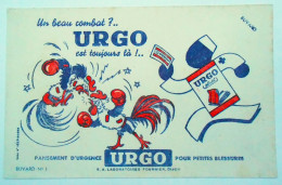 Buvard Publicité  Urgo, Pansements D'urgence. Dijon, Laboratoires Fournier - Levensmiddelen