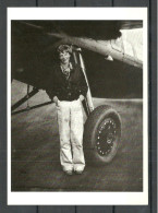 Amelia Earhart, President Of The Women Pilot Organisation Etc. Printed In USA, Unused Aviation Air Plane Flugwesen - Femmes Célèbres