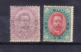 1889  UMBERTO I 60 Cent E 5 Lira NUOVO MNH - Nuovi