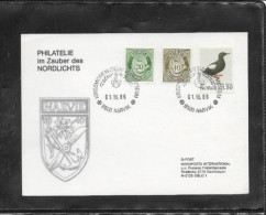 992) Norge 1986 Postkort Philatelie Im Zauber Des Nordlichts Krigsminnemuseum Narvik - Storia Postale