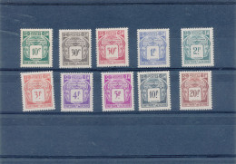 N° 18 à 27       10 TIMBRES  NEUFS XX - Segnatasse