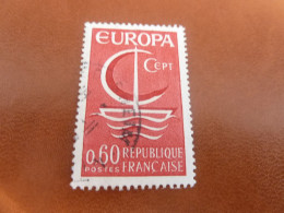 Europa-Cept - 60c. - Yt 1491 - Rouge Et Rouge Foncé - Oblitéré - Année 1966 - - 1966