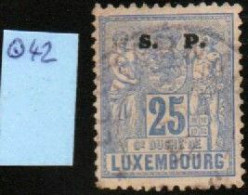 Luxembourg , Luxemburg ,1882, MI 42  FREIMARKEN ALLEGORIE, S.P LARGE, GESTEMPELT, OBLITERE - Dienst