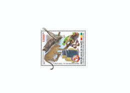 GUINEA 2023 SHEET - JOINT ISSUE - UPAP PAPU TOWER - FROGS FROG BUTTERFLY BUTTERFLIES CHEETAH EAGLE EAGLES BIRDS LUXE MNH - Emissions Communes