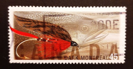 Canada 1998  USED  Sc 1717    45c  Fishing Flies, Dark Montreal - Gebruikt