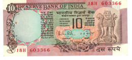 INDIA P81f1 10 RUPEES  ND 1975  LETTER B Signature 15 ( MALHOTRA )    UNC. 2 P.h. - India