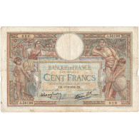 France, 100 Francs, 1938, J.58198 828, TB+, Fayette:24.15, KM:78c - 100 F 1908-1939 ''Luc Olivier Merson''