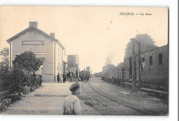 CPA 89 Chablis La Gare Et Le Train Tramway - Chablis