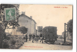 CPA 89 Chablis La Gare Et Le Train Tramway - Chablis