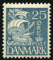 DÄNEMARK 204 *, 1933, 25 Ø Blau, Falzreste, Pracht - Usati