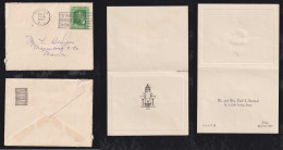 USA Philippines 1937 Printedd Matter 2c Maps Local Use MANILA Art Deco Card Inside - Philippinen