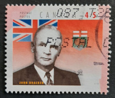 Canada 1998  USED  Sc1709 I    45c  Prov. Premiers, Bracken - Used Stamps