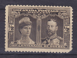 Canada 1908 Mi. 84,  ½c. Pricess Mary & Prince George, MH* (2 Scans) - Ungebraucht