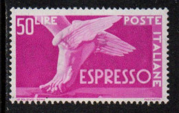 Repubblica 1951 - Espresso 50 Lire Ruota - Nuovo Gomma Integra - MNH** - Eilpost/Rohrpost