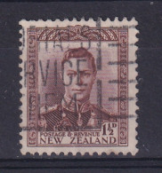 New Zealand: 1938/44   KGVI    SG607   1½d   Purple-brown    Used - Usados