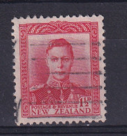 New Zealand: 1938/44   KGVI    SG608   1½d   Scarlet    Used - Oblitérés