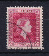 New Zealand: 1954/63   Official - QE II   SG O165   9d    Used  - Service