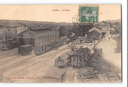 CPA 89 Chablis La Gare Et Le Train Tramway - Chablis