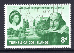 Turks & Caicos Islands 1964 400th Birth Anniversary Of William Shakespeare Used (SG 257) - Turks And Caicos